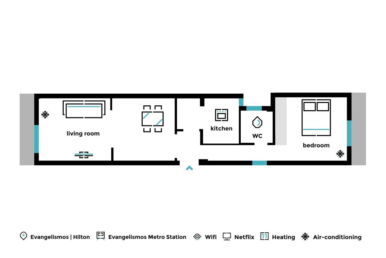 Urban Chic 1Bd Apartment In Hilton District By Upstreet Atina Dış mekan fotoğraf